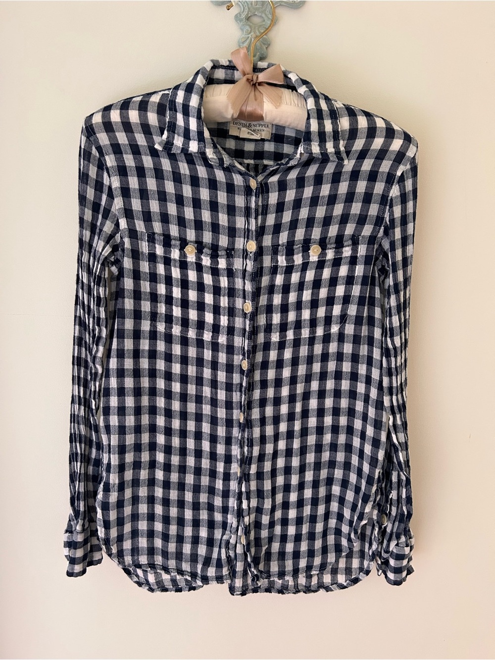 Ralph Lauren Denim & Supply Gingham Button-Down Blouse
Size: XS
EUC (No Flaws)